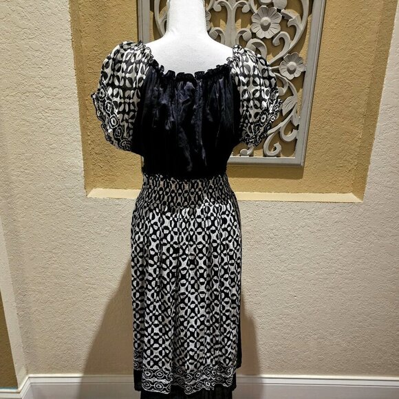 Studio West 1X Milkmaid 1960's 1970's Vintage Bolero Bodice Monochrome Feminine - Picture 2 of 12